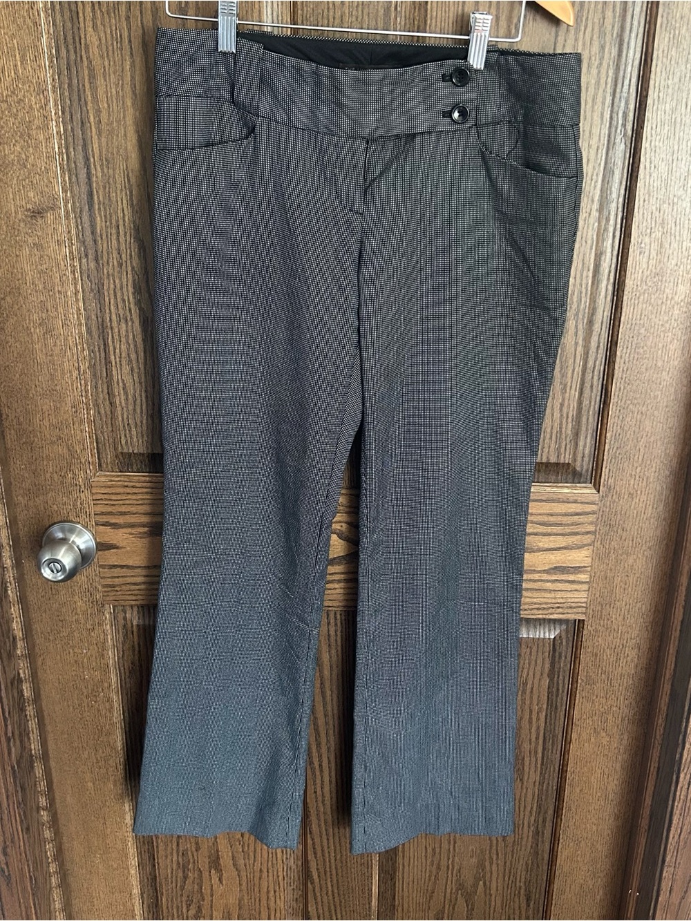 The Limited Charcoal Boot Cut Jeans with Double Button Waist